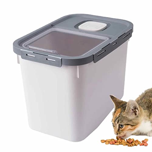 HEYCE Pet Food Container, Dog Food Storage Box, 22 lb Pet Snack Rice Container Dry Food Storage Moisture-Proof Cat Puppy Food Container with Lock von HEYCE
