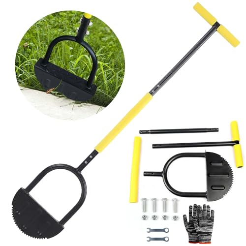 Rasenkantenstecher mit Stiel 107 cm, Sägezahn-Rasenkantenschneider, Kantenstecher Rasen mit T-Griff, Kantenschneider, Rasenabstecher, Lawn Edging Tool, Kantenmesser, für Gehwege,Gartenkanten Rasenkantenstecher mit Stiel 107 cm, Sägezahn-Rasenkantenschneider, Kantenstecher Rasen mit T-Griff, Kantenschneider, Rasenabstecher, Lawn Edging Tool, Kantenmesser, für Gehwege,Gartenkanten von HEYIDAMAI