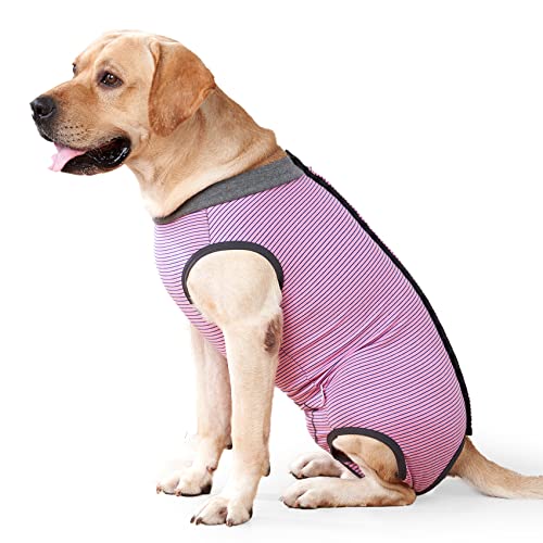 HEYWEAN Hundebody Nach Op Kastration Wundschutzanzüge für Hunde, Professioneller Pet Recovery Suit Hund Medical Shirt, Body Suit nach der Operation Hund Haustier Chirurgenanzug für Hunde von HEYWEAN