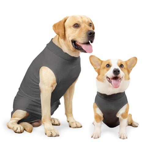 HEYWEAN Hundebody Nach Op Kastration Wundschutzanzüge für Hunde, Professioneller Pet Recovery Suit Hund Medical Shirt, Body Suit nach der Operation Hund Haustier Chirurgenanzug für Hunde von HEYWEAN