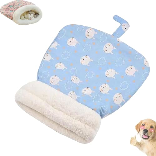 Bequemes Haustierbett für Katzen und Hunde, 360° Warmer Schlafsack für kleine Haustiere von HEZDGPRFL