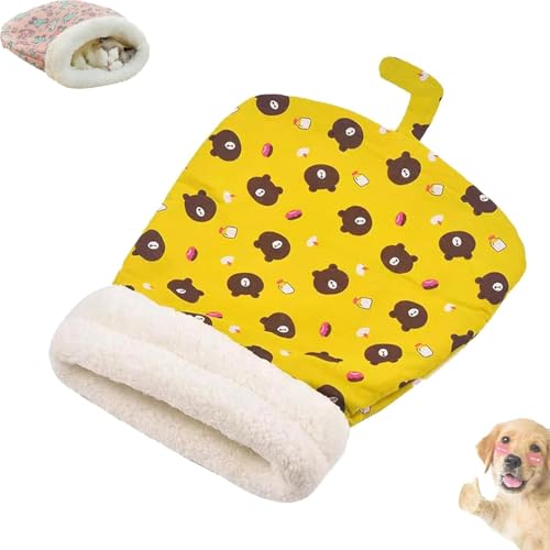 Bequemes Haustierbett für Katzen und Hunde, 360° Warmer Schlafsack für kleine Haustiere von HEZDGPRFL