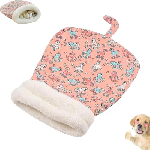 Bequemes Haustierbett für Katzen und Hunde, 360° Warmer Schlafsack für kleine Haustiere von HEZDGPRFL