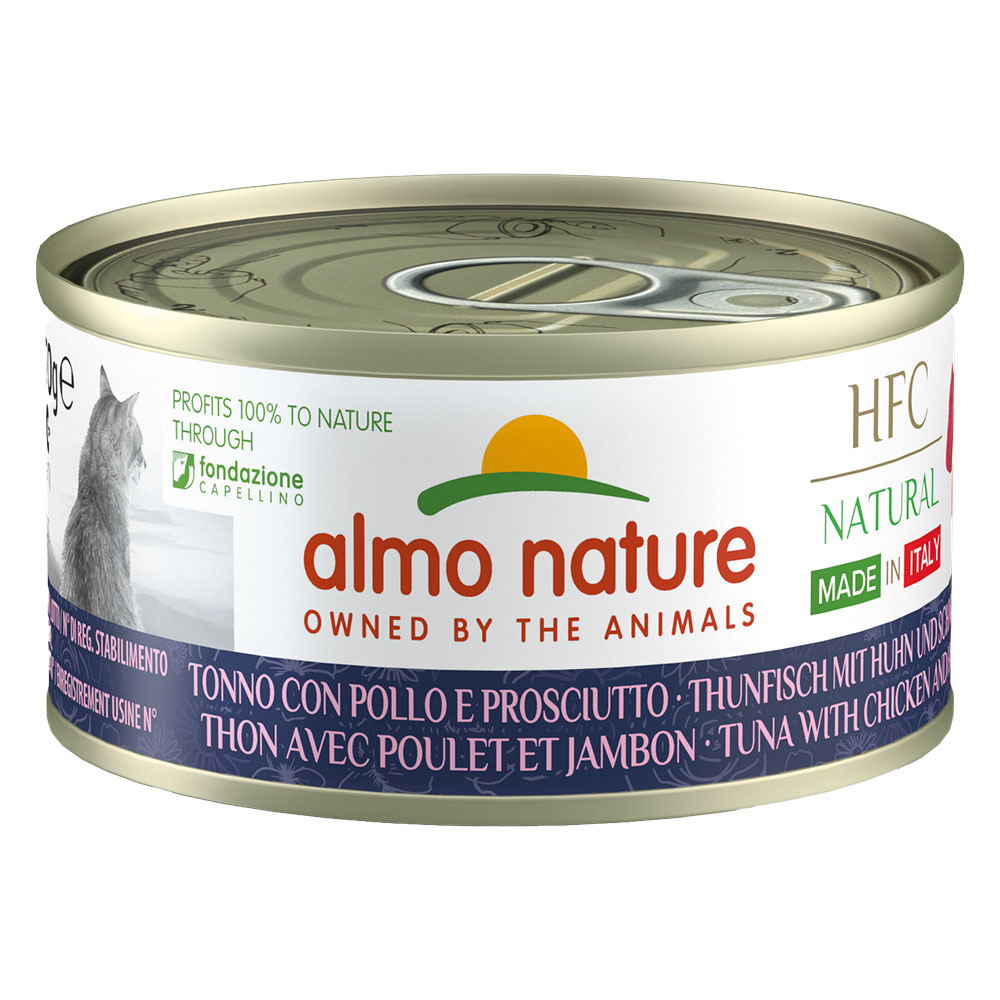 Almo Nature HFC Natural Made in Italy 6 x 70 g - Thunfisch, Huhn und Schinken von Almo Nature HFC