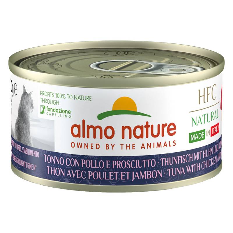 Almo Nature HFC Natural Made in Italy 6 x 70 g - Thunfisch, Huhn und Schinken von Almo Nature HFC