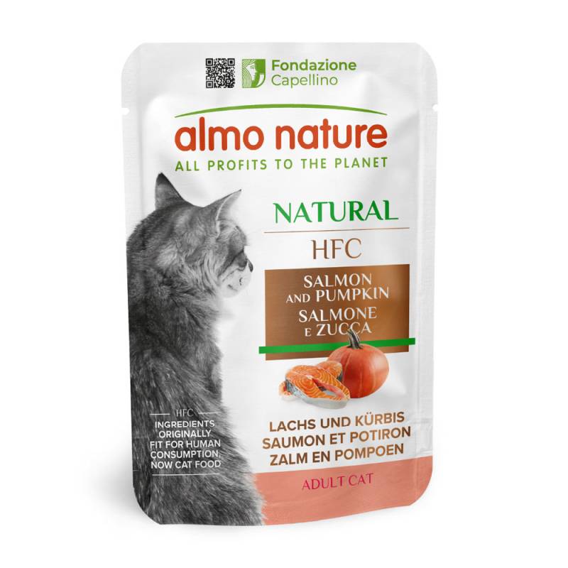 Almo Nature HFC Natural Pouch 6 x 55 g  - Lachs und Kürbis von Almo Nature HFC