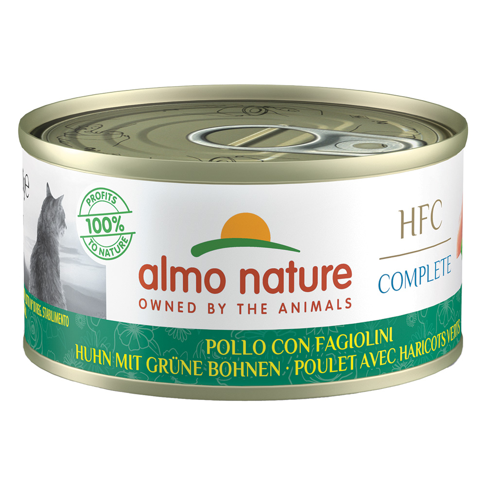 Sparpaket Almo Nature HFC Complete 24 x 70 g - Huhn mit grünen Bohnen von Almo Nature HFC