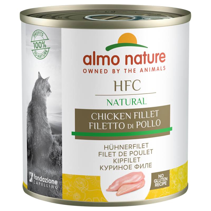 Sparpaket Almo Nature HFC Natural 24 x 280 g -  Mixpaket 1 (Hühnerfilet, Thunfisch & Huhn) von Almo Nature HFC