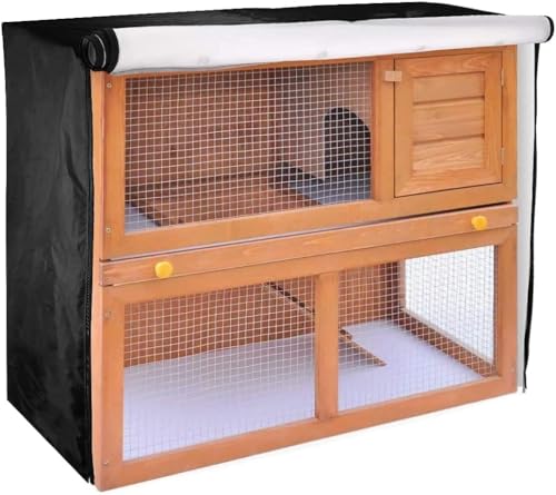 Abdeckung für Kaninchenstall, 122 cm, Doppelstallabdeckung, winddicht, wasserdicht, Thermo-Käfigabdeckung, Abdeckung für Meerschweinchenkäfig, Kleintiere, Outdoor-Stifte und Ställe, Abdeckung für Kaninchenstall, 122 cm, Doppelstallabdeckung, winddicht, wasserdicht, Thermo-Käfigabdeckung, Abdeckung für Meerschweinchenkäfig, Kleintiere, Outdoor-Stifte und Ställe, von HFCOONY