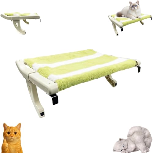Purrloft Katzenbett, Purrloft Katzenbett-Hängematte, Hängebetten mit starker Stützkraft, Katzenhängematte mit einstufiger Schiebeverstellung (1PCS) von HFDHD