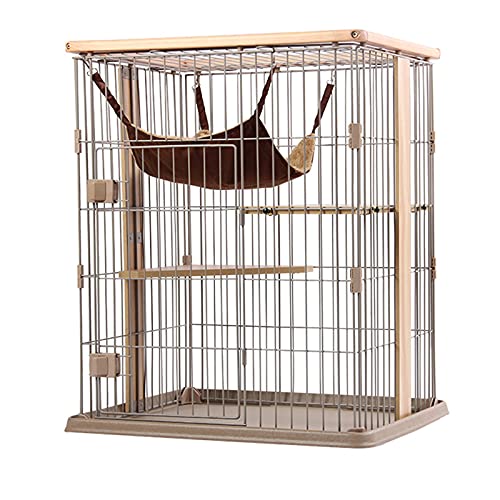 Großer Katzenkäfigkäfig -Metalldraht Pet Cat Kätzchen Frettchen Chinchilla Cage für Kätzchen Meerschweinchen Ideal für 1-4 Katze 1x Hängematte FANDIAO Großer Katzenkäfigkäfig -Metalldraht Pet Cat Kätzchen Frettchen Chinchilla Cage für Kätzchen Meerschweinchen Ideal für 1-4 Katze 1x Hängematte FANDIAO von HFERTSCN