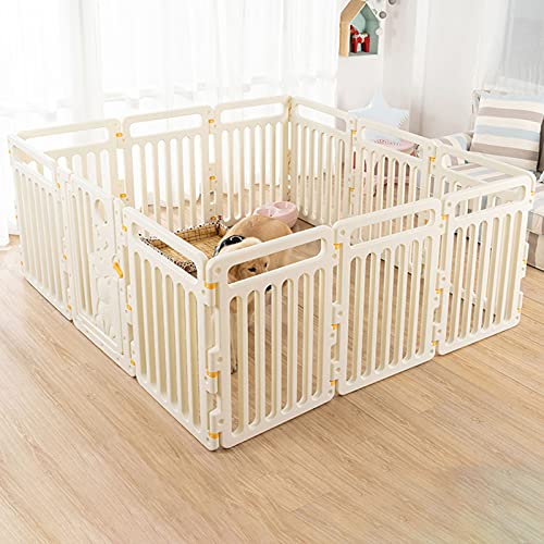 Hund Cage - Outdoor Hundestifte Faltbare tragbare Haustierplaypen, Hochleistungs -Welpen -Spielstift für Hunde Katze Kaninchen Indoor/Outdoor - 140 * 140 * 90 cm FANDIAO von HFERTSCN