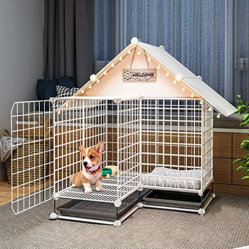 Hundekäfig-Welpen-Hundezaun Käfig- Abs Tablett Falten-Welpenkiste Katzenträger Hundekiste, DIY-Kleintierkäfig für Meerschweinchen- Accessoires FANDIAO Hundekäfig-Welpen-Hundezaun Käfig- Abs Tablett Falten-Welpenkiste Katzenträger Hundekiste, DIY-Kleintierkäfig für Meerschweinchen- Accessoires FANDIAO von HFERTSCN