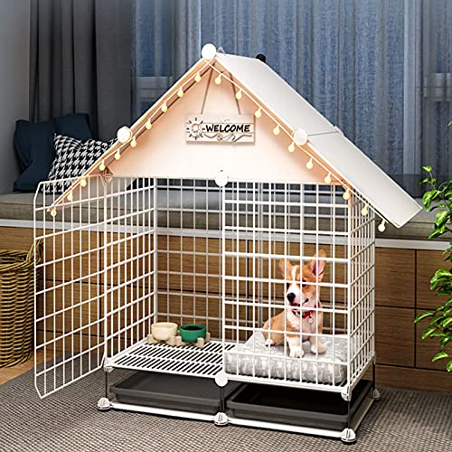 Hundekäfig-Welpen-Hundezaun Käfig- Abs Tablett Falten-Welpenkiste Katzenträger Hundekiste, DIY-Kleintierkäfig für Meerschweinchen- Accessoires FANDIAO Hundekäfig-Welpen-Hundezaun Käfig- Abs Tablett Falten-Welpenkiste Katzenträger Hundekiste, DIY-Kleintierkäfig für Meerschweinchen- Accessoires FANDIAO von HFERTSCN