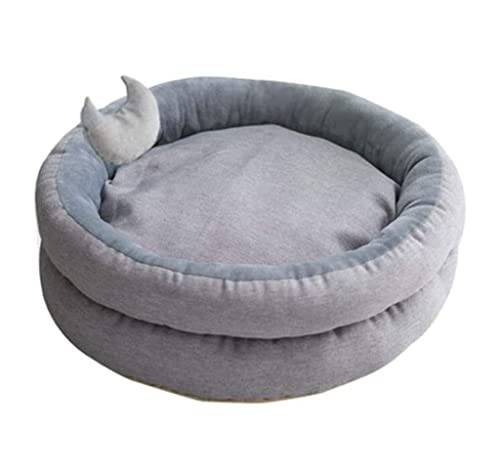 Katzenhundbett Haustierbett Zwinger Doppelschicht Haustier Bett Katzenbett Haustier Haus weiche Katzenmatten -Hund -Bett für runde Zwinger Katzenohr Katzenhundbett Hundebett Welpe Sofa (Blau: Grau, Katzenhundbett Haustierbett Zwinger Doppelschicht Haustier Bett Katzenbett Haustier Haus weiche Katzenmatten -Hund -Bett für runde Zwinger Katzenohr Katzenhundbett Hundebett Welpe Sofa (Blau: Grau, von HFERTSCN