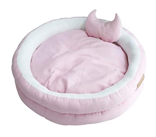 Katzenhundbett Haustierbett Zwinger Doppelschicht Haustierbett Katzenbett Haustier Haus weiche Katzenmatten -Hundebett für runde Zwinger Katzenohr Katzenhundbetthundbett Welpe Sofa (Blau: Roze, Katzenhundbett Haustierbett Zwinger Doppelschicht Haustierbett Katzenbett Haustier Haus weiche Katzenmatten -Hundebett für runde Zwinger Katzenohr Katzenhundbetthundbett Welpe Sofa (Blau: Roze, von HFERTSCN