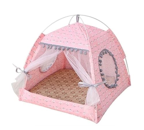 Katzenhundbett Haustierbett Zwinger Prinzessin Haus Haustierbett für Hund Luxus Vier Jahreszeiten Zwingerhaus mit Katzenkissen Bettmatten für Welpen Tier Bettwäschebett -Welpen -Sofa (Blau: A, Größe: Katzenhundbett Haustierbett Zwinger Prinzessin Haus Haustierbett für Hund Luxus Vier Jahreszeiten Zwingerhaus mit Katzenkissen Bettmatten für Welpen Tier Bettwäschebett -Welpen -Sofa (Blau: A, Größe: von HFERTSCN