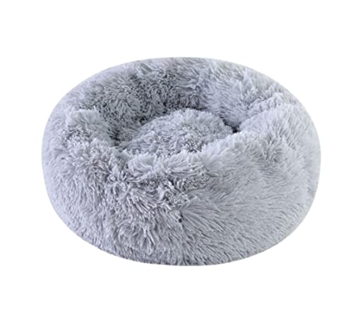 Katzenhundbett Haustierbett Zwinger warme Katzenbett Plüsch waschbarer Hundebetten, beruhigende Haustierbetthundmatte Puppy Kissen Zwinger Hundebett Welpe Sofa (blau: grau, Größe: Durchmesser 50 cm) Katzenhundbett Haustierbett Zwinger warme Katzenbett Plüsch waschbarer Hundebetten, beruhigende Haustierbetthundmatte Puppy Kissen Zwinger Hundebett Welpe Sofa (blau: grau, Größe: Durchmesser 50 cm) von HFERTSCN