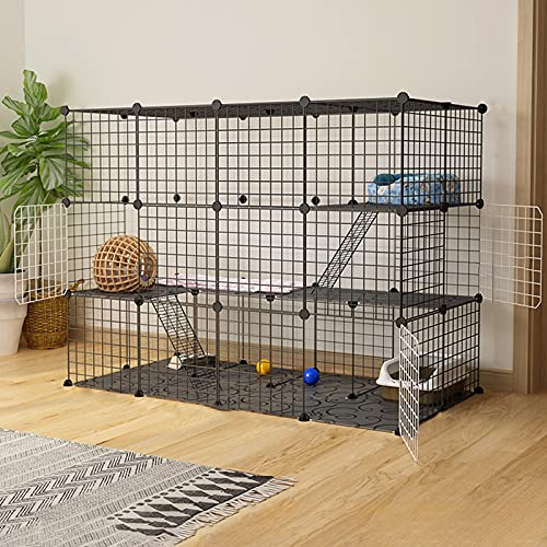 Katzenkäfig, Frettchenkäfigkatze Katzenstall, Katzenzwinger Metalldraht Kennels KREATE Kabe FANDIAO von HFERTSCN