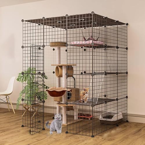 Katzenkäfig, Frettchenkäfigkatze Katzenstall, Katzenzwinger Metalldraht Kennels KREATE Kabe FANDIAO Katzenkäfig, Frettchenkäfigkatze Katzenstall, Katzenzwinger Metalldraht Kennels KREATE Kabe FANDIAO von HFERTSCN