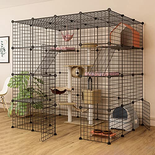 Katzenkäfig, Frettchenkäfigkatze Katzenstall, Katzenzwinger Metalldraht Kennels KREATE Kabe FANDIAO von HFERTSCN