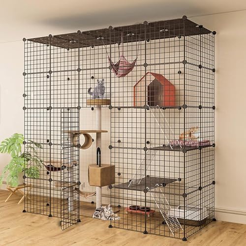 Katzenkäfig, Frettchenkäfigkatze Katzenstall, Katzenzwinger Metalldraht Kennels KREATE Kabe FANDIAO von HFERTSCN