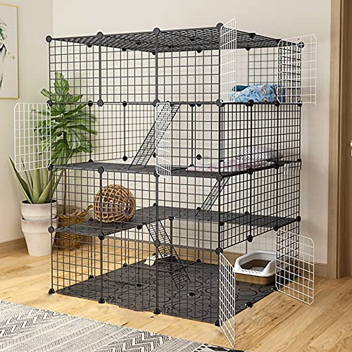 Katzenkäfig, Frettchenkäfigkatze Katzenstall, Katzenzwinger Metalldraht Kennels KREATE Kabe FANDIAO von HFERTSCN