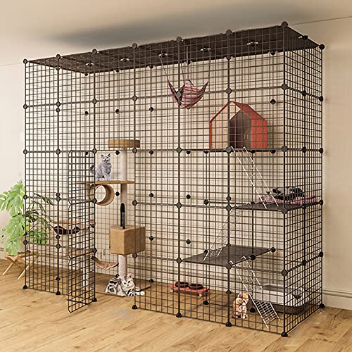 Katzenkäfig, Frettchenkäfigkatze Katzenstall, Katzenzwinger Metalldraht Kennels KREATE Kabe FANDIAO von HFERTSCN