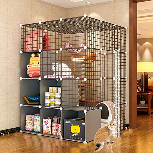Katzenkäfig, Katzenschiff - Katzengehäuse, zusammenklappbares Großkatze Home Innenräume ideal für 1-4 Katzen FANDIAO Katzenkäfig, Katzenschiff - Katzengehäuse, zusammenklappbares Großkatze Home Innenräume ideal für 1-4 Katzen FANDIAO von HFERTSCN