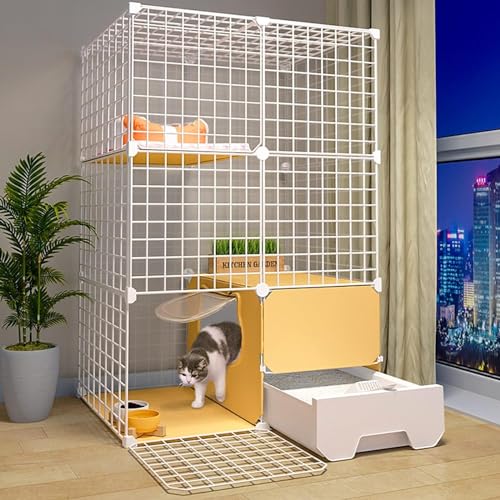 Katzenkäfig - Chinchilla -Käfig, Frettchen Käfig Katze Kennelkatze Playpen abtrennbar Metalldrahtkätzchen Kennels Kiste Kleintier Haustier Cage FANDIAO Katzenkäfig - Chinchilla -Käfig, Frettchen Käfig Katze Kennelkatze Playpen abtrennbar Metalldrahtkätzchen Kennels Kiste Kleintier Haustier Cage FANDIAO von HFERTSCN