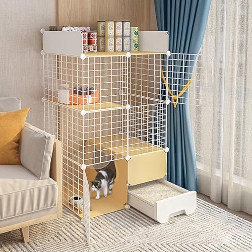 Katzenkäfig - Chinchilla -Käfig, Frettchen Käfig Katze Kennelkatze Playpen abtrennbar Metalldrahtkätzchen Kennels Kiste Kleintier Haustier Cage FANDIAO Katzenkäfig - Chinchilla -Käfig, Frettchen Käfig Katze Kennelkatze Playpen abtrennbar Metalldrahtkätzchen Kennels Kiste Kleintier Haustier Cage FANDIAO von HFERTSCN