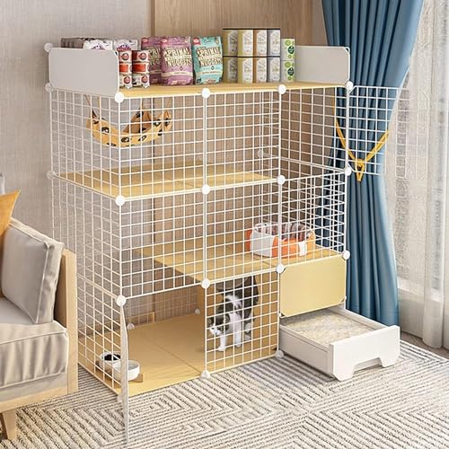 Katzenkäfig - Chinchilla -Käfig, Frettchen Käfig Katze Kennelkatze Playpen abtrennbar Metalldrahtkätzchen Kennels Kiste Kleintier Haustier Cage FANDIAO Katzenkäfig - Chinchilla -Käfig, Frettchen Käfig Katze Kennelkatze Playpen abtrennbar Metalldrahtkätzchen Kennels Kiste Kleintier Haustier Cage FANDIAO von HFERTSCN