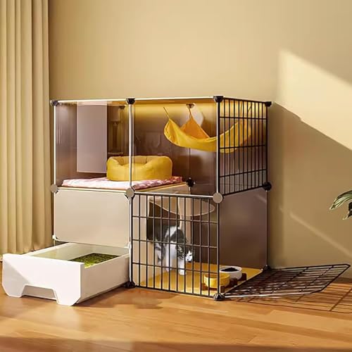 Katzenkäfig Innenräume, Katzengehäuse, Katzenzwinger für Katzen, zusammenklappbarer Haustierkäfig, freistehende Katzentoilette, Metalldrahtzwingerkiste, leicht zu montieren, großer Trainingsort ideal Katzenkäfig Innenräume, Katzengehäuse, Katzenzwinger für Katzen, zusammenklappbarer Haustierkäfig, freistehende Katzentoilette, Metalldrahtzwingerkiste, leicht zu montieren, großer Trainingsort ideal von HFERTSCN