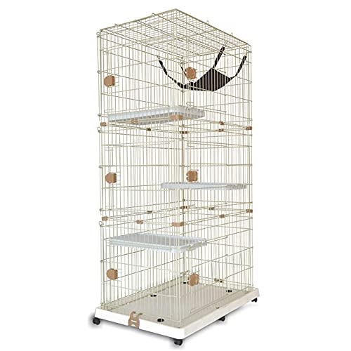 Katzenkäfig-Katzenkäfig Outdoorcat Cage Playpen, 3-stufige Katzenwohnung ideal für 1-4 Katze für Hamster, Rennmäuse mit großem Wohnraum FANDIAO Katzenkäfig-Katzenkäfig Outdoorcat Cage Playpen, 3-stufige Katzenwohnung ideal für 1-4 Katze für Hamster, Rennmäuse mit großem Wohnraum FANDIAO von HFERTSCN