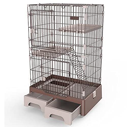 Katzenkäfig - Katzenkäfigkäfigkäfige in Indoor -Haustieren mit Türlagerregal für Kätzchen und Haustier Nerze, Katzenkäfige auf Rädern FANDIAO Katzenkäfig - Katzenkäfigkäfigkäfige in Indoor -Haustieren mit Türlagerregal für Kätzchen und Haustier Nerze, Katzenkäfige auf Rädern FANDIAO von HFERTSCN
