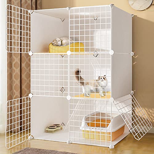 Katzenkäfige Innenräume groß - Katzenkäfig, DIY -Haustiere Playpen, Metallgehäuse Net Yard Zaun Käfig mit Tür für kleine Haustiere Kaninchen Igel Igel -Katze -Meerschweinchen, einschließlich Mälz, Katzenkäfige Innenräume groß - Katzenkäfig, DIY -Haustiere Playpen, Metallgehäuse Net Yard Zaun Käfig mit Tür für kleine Haustiere Kaninchen Igel Igel -Katze -Meerschweinchen, einschließlich Mälz, von HFERTSCN