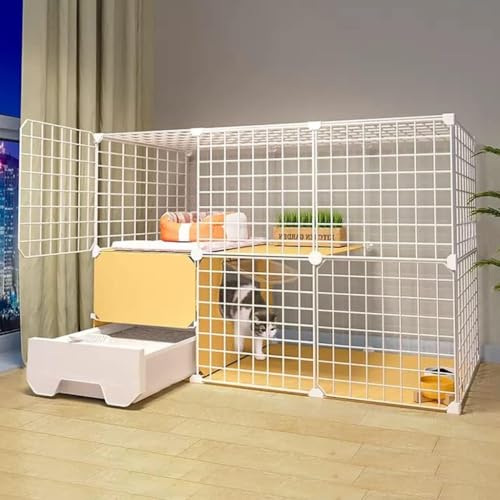 Katzenkäfige innen groß mit Katzentoilette, Katzenkäfig-Ecke, große 2/3-Tier-Katzenhäuser, Katzenhäuser für Innenkatzen, abnehmbares Metall Kleiner Tierkäfig-DIY-Design schwarzer Kätzchen-Spielstall Katzenkäfige innen groß mit Katzentoilette, Katzenkäfig-Ecke, große 2/3-Tier-Katzenhäuser, Katzenhäuser für Innenkatzen, abnehmbares Metall Kleiner Tierkäfig-DIY-Design schwarzer Kätzchen-Spielstall von HFERTSCN