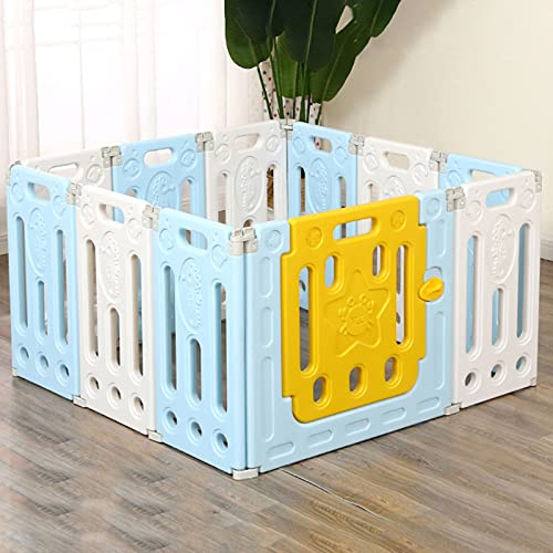 Tragbarer Haustier -Playpen - Kleiner Tiernetzkäfig, Welpenhundkatze -Spielstall mit 6 -Panel -Zwinger, Haustierzeltzaun mit Tür innen tragbarer Gartenzaun FANDIAO von HFERTSCN