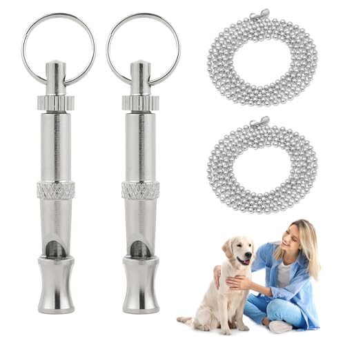 Hundepfeife RüCkruf, Hundepfeife Hochfrequenz Lautlos, Hochfrequenz aus Metall, Verstellbare Frequenz für RüCkruf und Training, Langlebige, Erziehungshilfen für Hunde Hundepfeife RüCkruf, Hundepfeife Hochfrequenz Lautlos, Hochfrequenz aus Metall, Verstellbare Frequenz für RüCkruf und Training, Langlebige, Erziehungshilfen für Hunde von HFMYGS