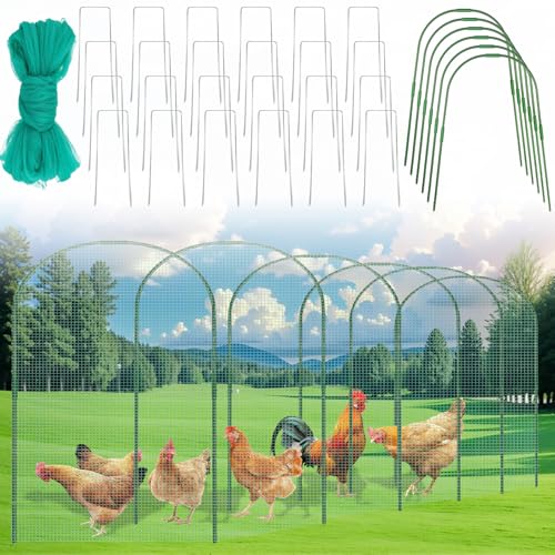 HFYZZ Tragbarer Hühnertunnel, 2,8 x 19,6 m, schnell zu installieren, für Enten, Kaninchen und mehr von HFYZZ