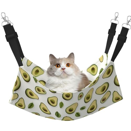 Avocado Hängematte für Haustiere, mit verstellbaren Gurten und Metallhaken, doppelseitiges Bett Avocado Hängematte für Haustiere, mit verstellbaren Gurten und Metallhaken, doppelseitiges Bett von HGFVY