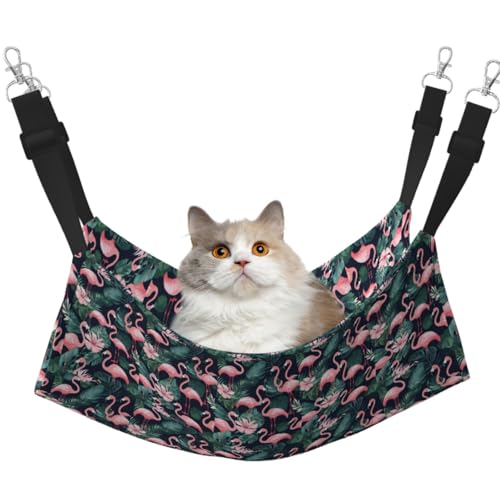 Hängematte, Flamingo, mit verstellbaren Gurten und Metallhaken, doppelseitiges Bett, Pink Hängematte, Flamingo, mit verstellbaren Gurten und Metallhaken, doppelseitiges Bett, Pink von HGFVY