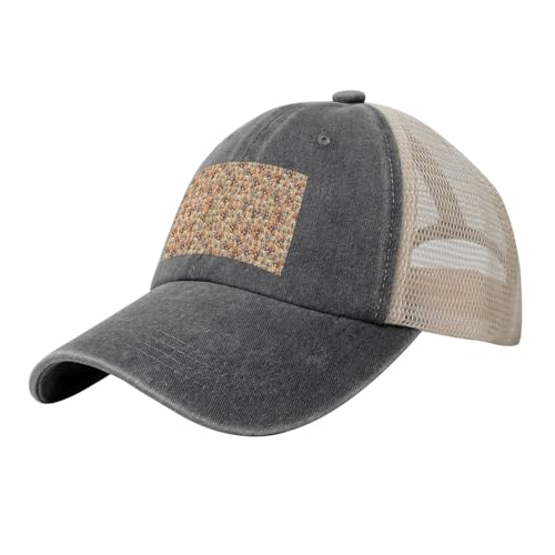 Labrador-Retriever-Hunde-Aufdruck, Cowboy-Motiv, verstellbarer Sommerhut, klassisches Design, Netzrücken für Atmungsaktivität, Einheitsgröße für den Außenbereich von HGFVY