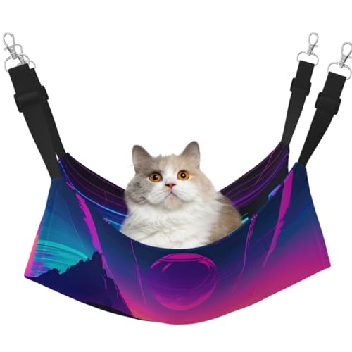 Retrowave Pictures Hängematte, mit verstellbaren Gurten und Metallhaken, doppelseitiges Bett Retrowave Pictures Hängematte, mit verstellbaren Gurten und Metallhaken, doppelseitiges Bett von HGFVY
