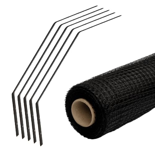 Katzennetz 1 x 10 Meter inklusive Aufhängebügel von HGMD