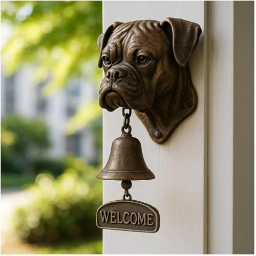 Hunde-Türklingel-Serie, einzigartige Tier-Türklingel, Vintage-Gusseisen, Glockenspiel, Wanddekoration, Outdoor-Dekoration, Abendessen, kreative Geschenke für Welpenliebhaber (Basset Hound) von HGMMFZ