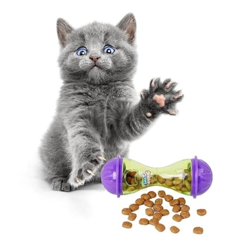 HGMOMO Hunde-Leckerli-Ball,interaktives erhöht IQ Futterdosierung,Puzzle-Spielzeug,langsames Fütternapf,Becher-Design für Welpen,kleine und mittelgroße Katzen (für Katze) von HGMOMO