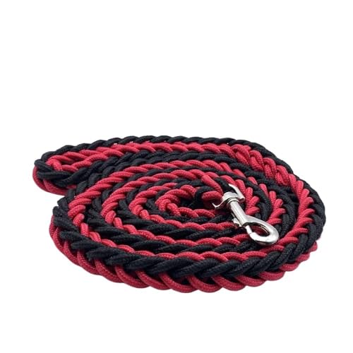 Sicherheits-Nylon-Hundeleine for kleine, mittelgroße und große Hunde, führt Haustiertraining, Laufen, Gehen, Zugseil for Hunde breites hundehalsband(Red-Dog Rope469-2) von HGYNBCP