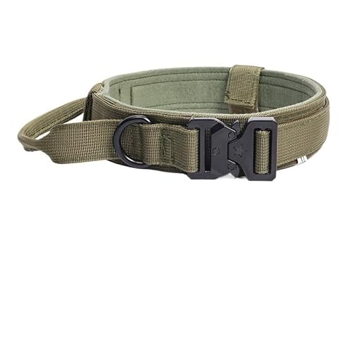 Taktisches Hundehalsband, verstellbares Zugseil for Militär-Haustiere, Trainingszubehör for mittelgroße und große Hunde breites hundehalsband(A05,M) von HGYNBCP