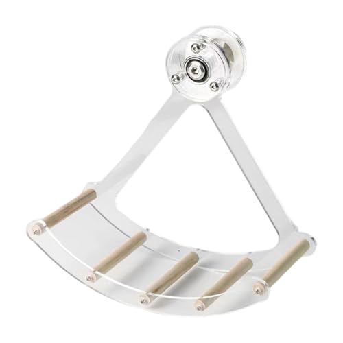 HGZHNAT PET Barch Cage Mount Edelstahlschwung Mit Verstärktem Metallglied Für Papageien Stressabbau Und Kletternübung Acrylhamster Übung von HGZHNAT